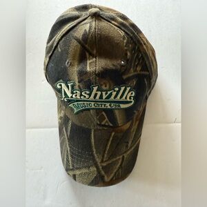 Nashville Music City USA Camouflage Camo Ball Cap Hat NWOT, One Size